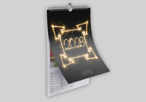 HERZOG Kalender für das Jahr 2023 mit Motiven aus, um und über die Stadt Jülich